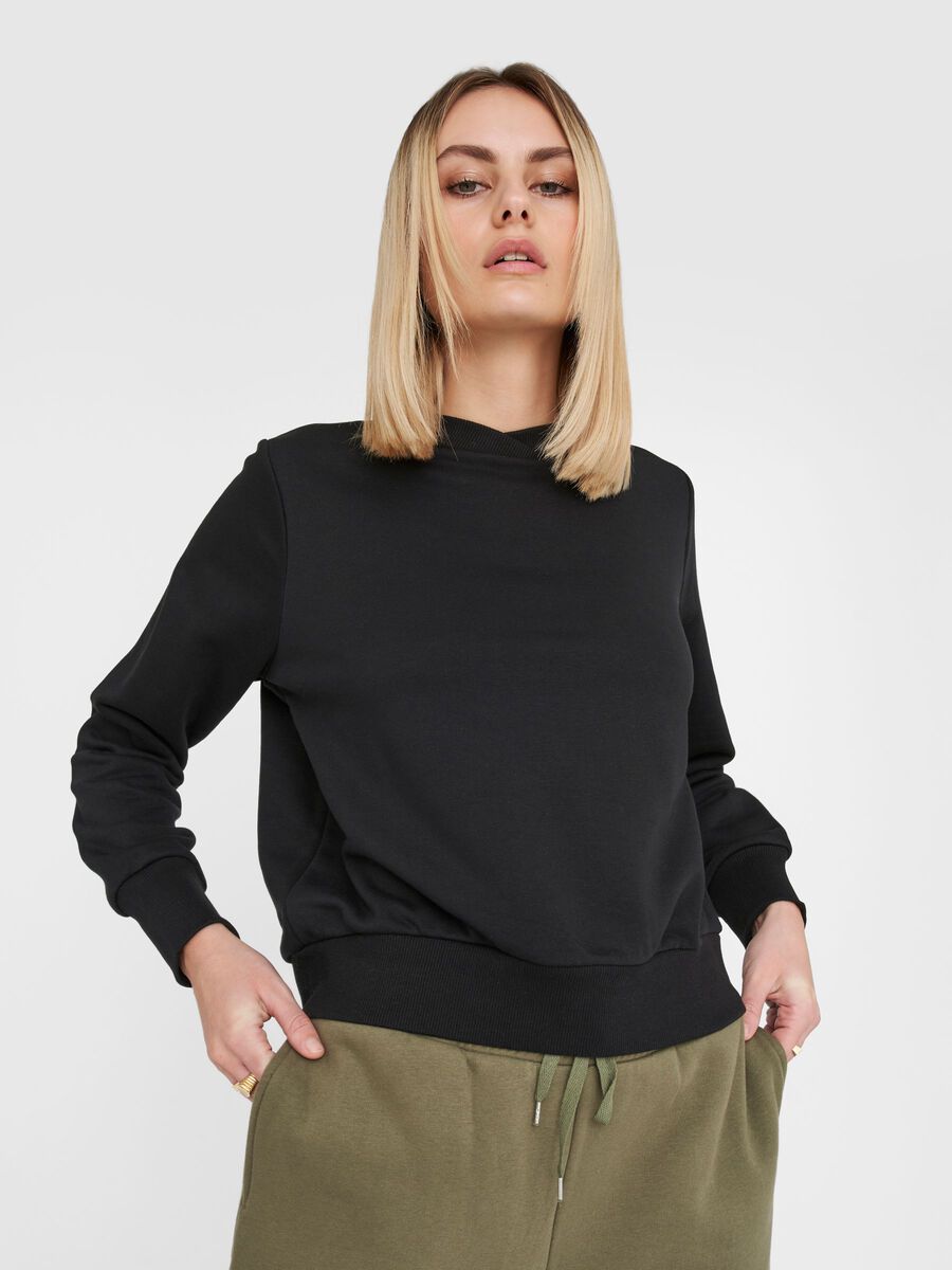 Noisy May DOUX, COL MONTANT SWEAT-SHIRT, Black, highres - 27015317_Black_007.jpg