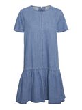 Noisy May SHORT SLEEVED SHORT DRESS, Medium Blue Denim, highres - 27015680_MediumBlueDenim_001.jpg