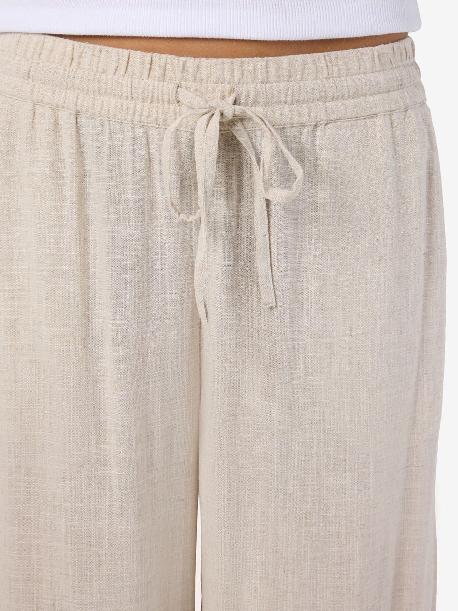 Carousel image - LOOSE FIT TROUSERS, Natural | 5