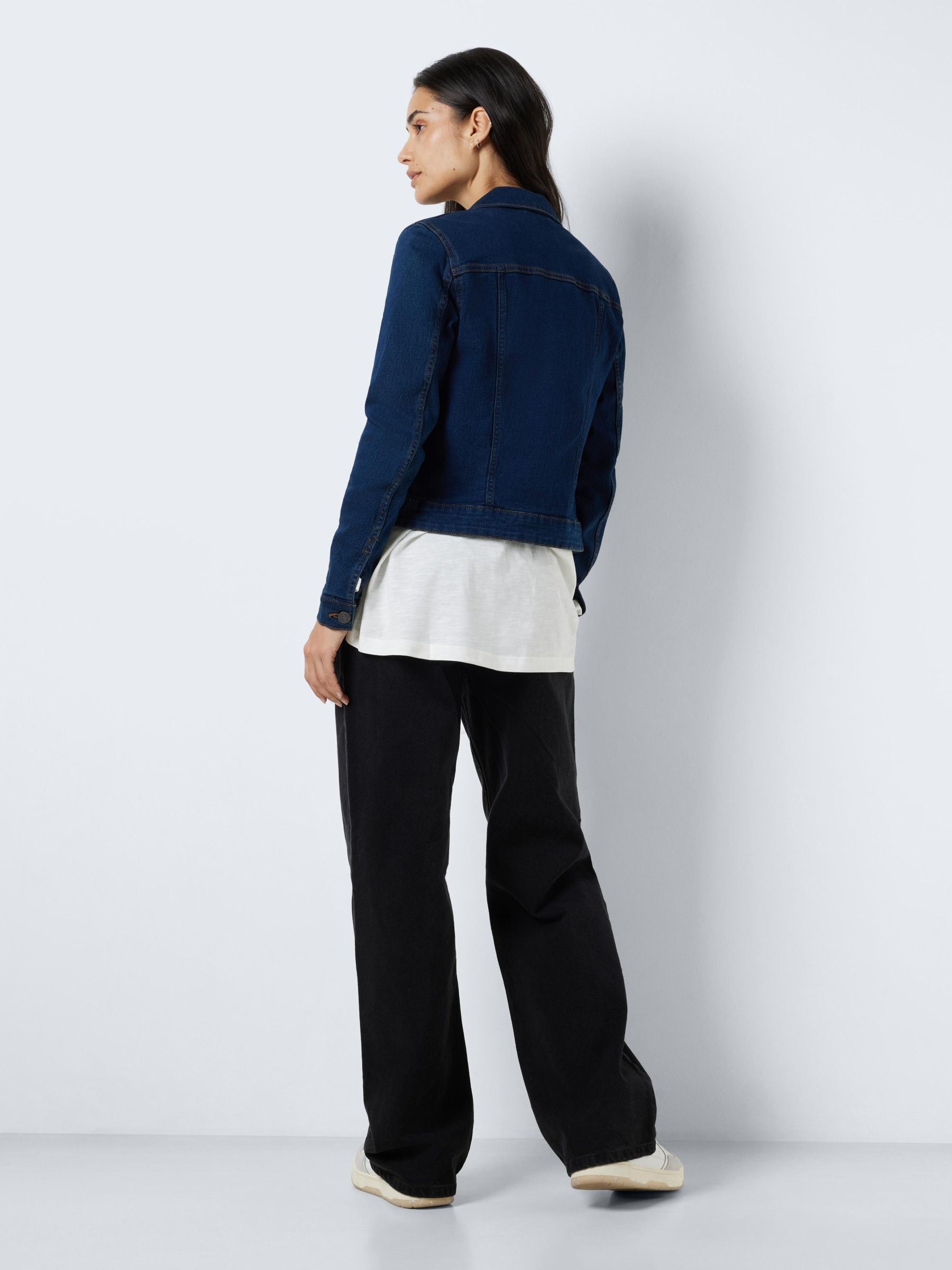 Noisy may white denim deals jacket