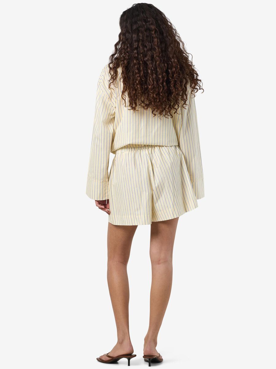 Carousel image - STRIPED SHORTS, Pastel Yellow | 3