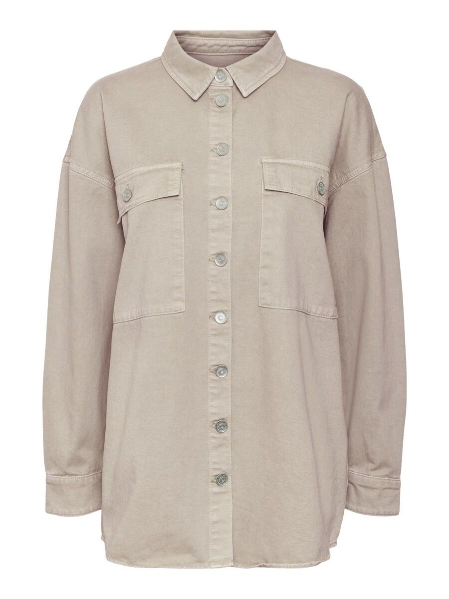 NATURLIG FARVET DENIMSKJORTE