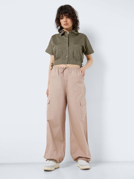Noisy May NORMAL WAISTED CARGO TROUSERS, Natural, highres - 27026468_Natural_1043388_007.jpg