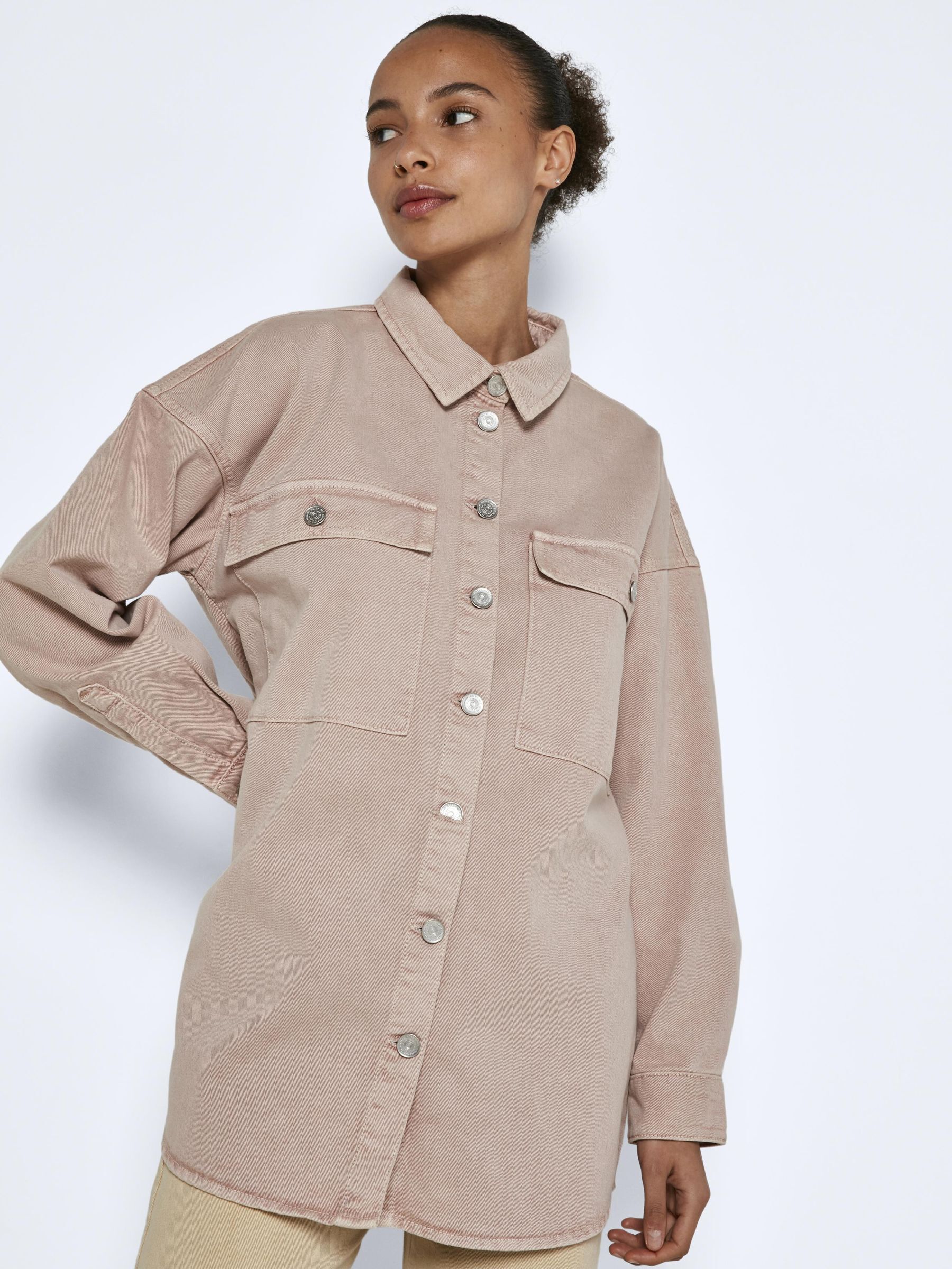 Chemise en jean rose cheap