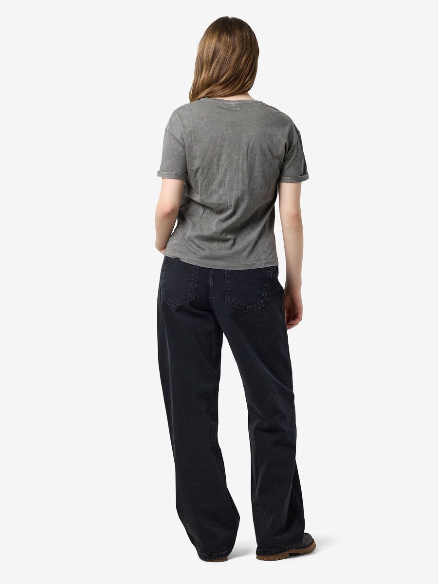 Carousel image - WASHED DETAIL T-SHIRT, Charcoal Gray | 3