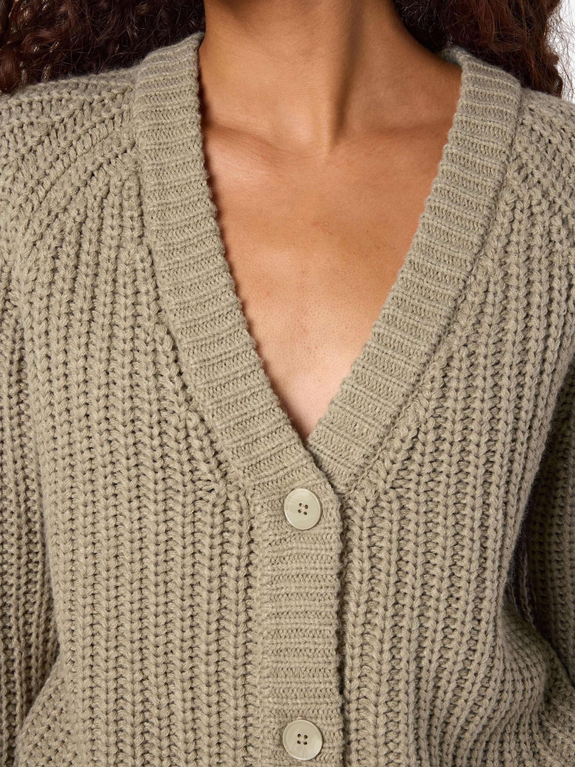 Carousel image - EN MAILLE CARDIGAN, Aluminum | 5