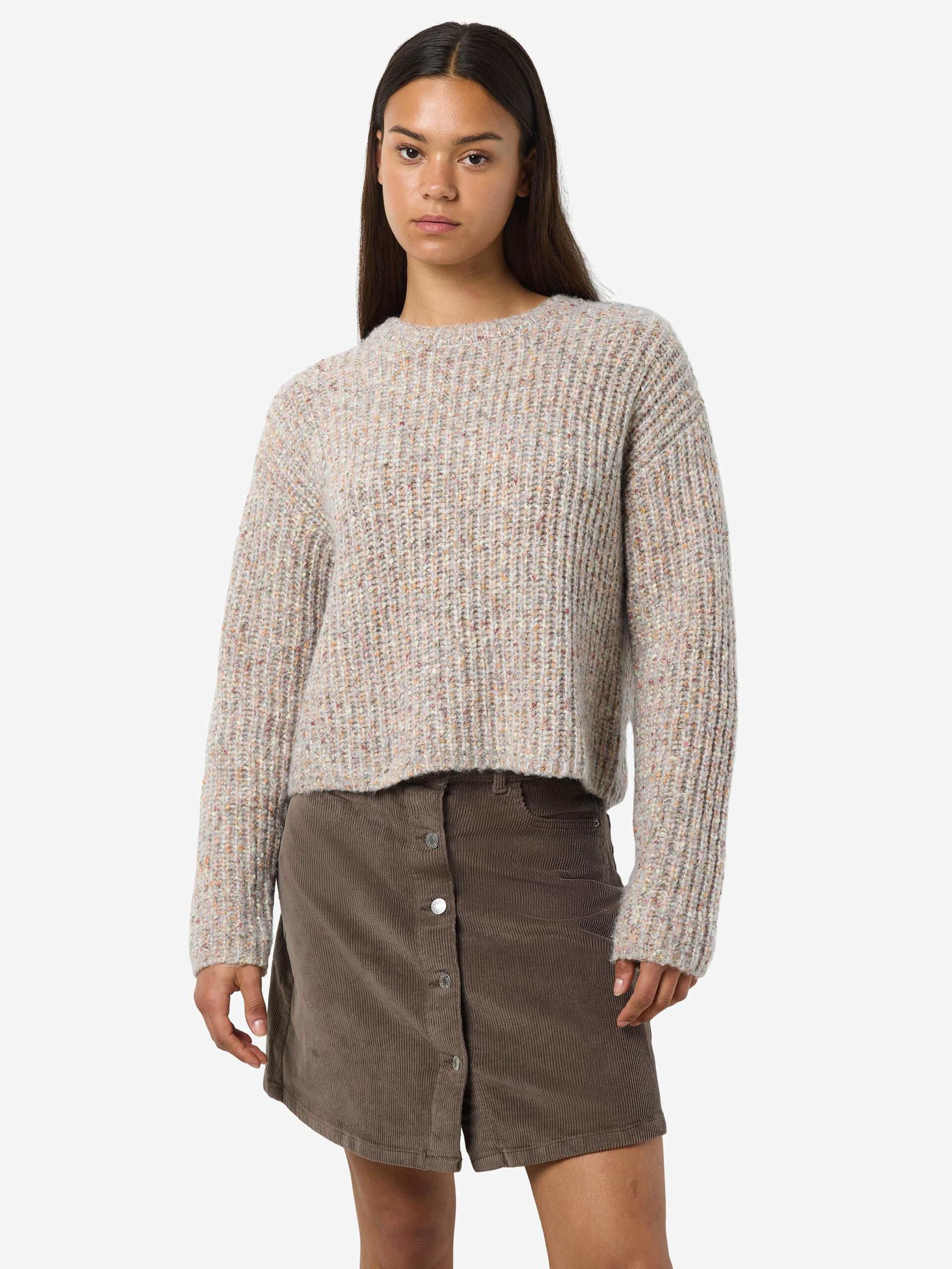 Carousel image - GEBREID JUMPER, Light Grey Melange | 6