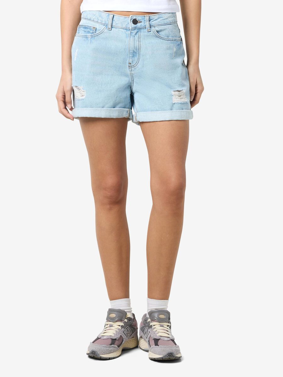 Noisy May NORMAL WAIST DENIM SHORTS, Light Blue Denim, highres - 27010866_LightBlueDenim_003.jpg