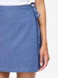 Product image thumbnail - NMNICKI MINI WRAP SKIRT, Medium Blue Denim | 6