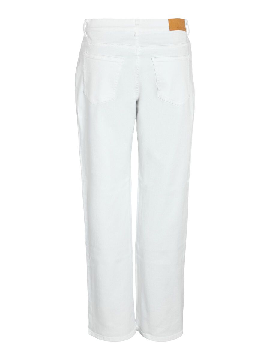 Noisy May NMYOLANDA NORMALE TAILLE WIDE LEG JEANS, Bright White, highres - 27029316_BrightWhite_002.jpg
