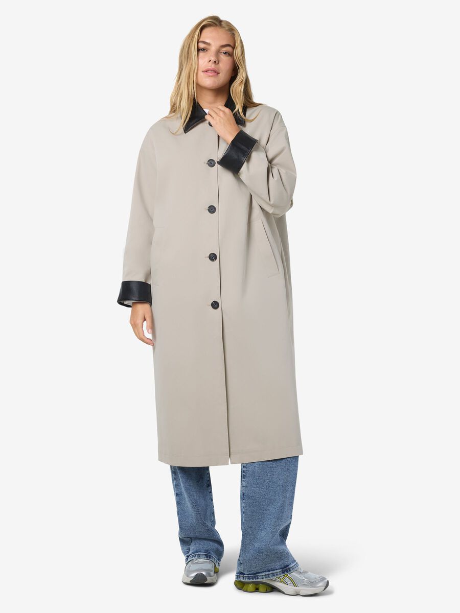 Product carousel image - STATEMENT LONG COAT, Silver Lining | 2
