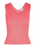 Noisy May V-NECK KNITTED TOP, Sun Kissed Coral, highres - 27029472_SunKissedCoral_001.jpg
