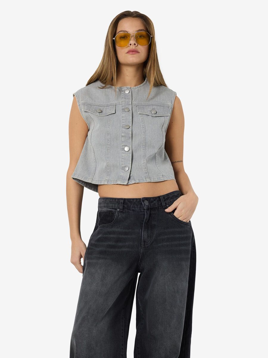 Noisy May CROPPED DENIM VEST, Light Grey Denim, highres - 27034273_LightGreyDenim_007.jpg