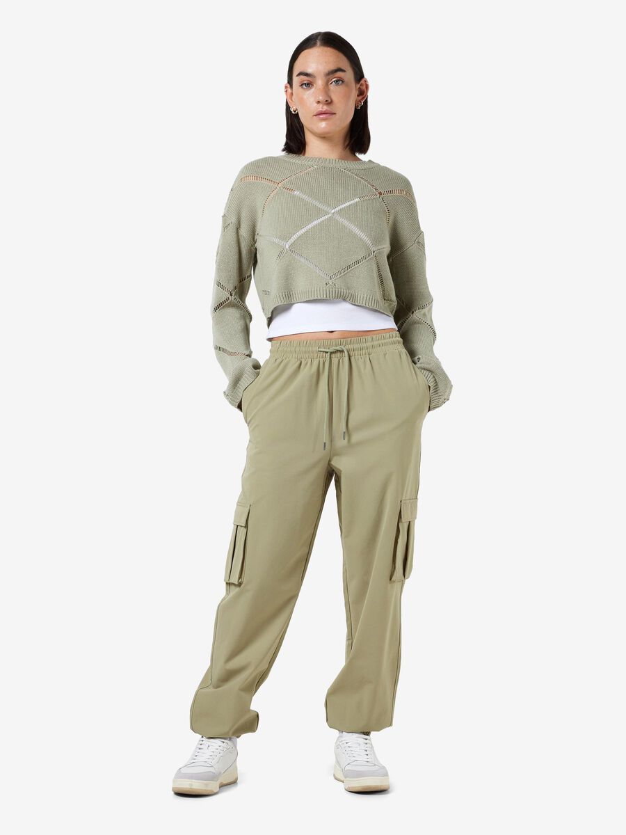 Noisy May HIGH WAISTED CARGO TROUSERS, Sage, highres - 27026174_Sage_004.jpg