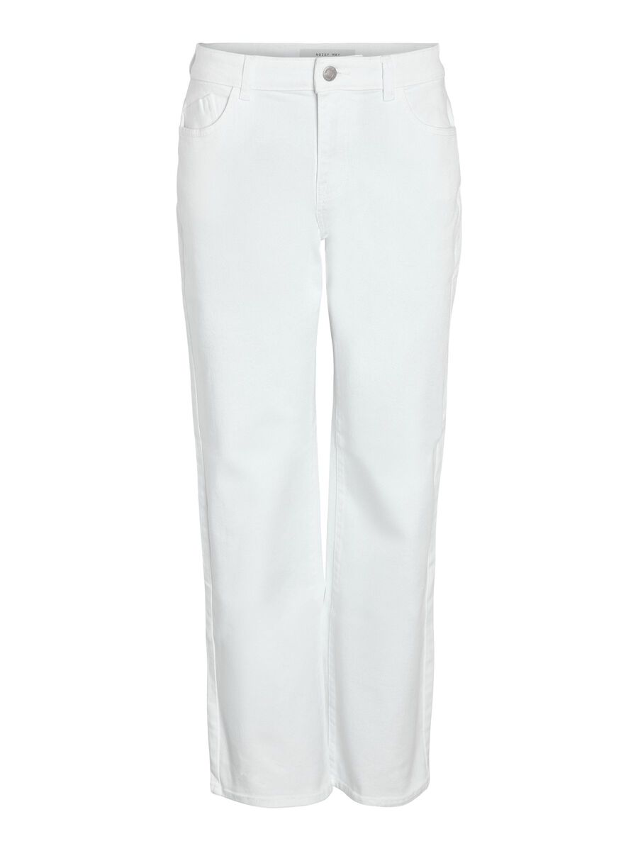 Noisy May NMYOLANDA NORMALE TAILLE WIDE LEG JEANS, Bright White, highres - 27029316_BrightWhite_001.jpg