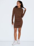 Noisy May LONG SLEEVED RUCHED DRESS, Cappuccino, highres - 27021283_Cappuccino_004.jpg