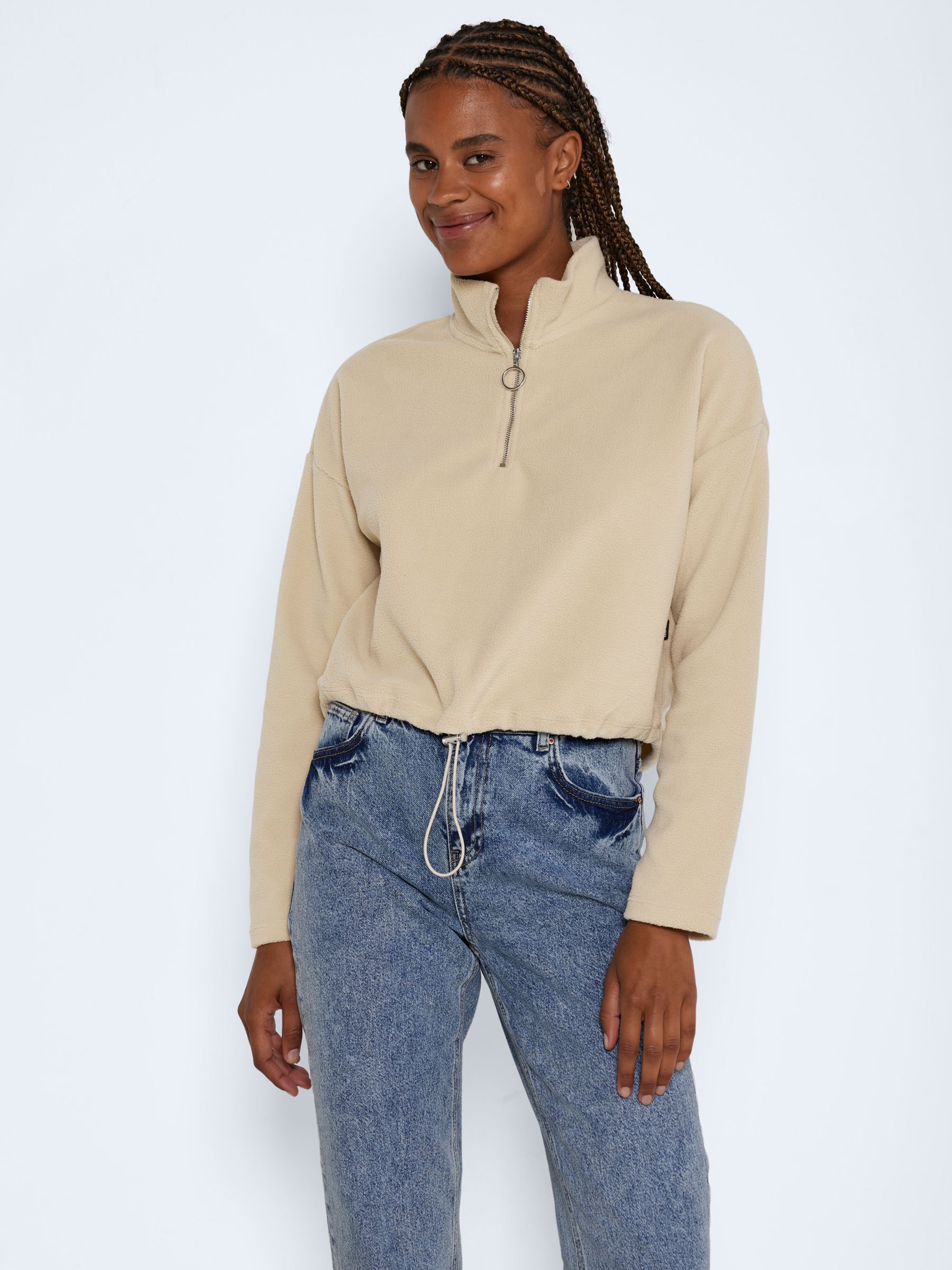 FLEECE BLOUSE Brown NOISY MAY