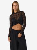 Product image thumbnail - NMEVE LONG SLEEVED TOP, Black | 6