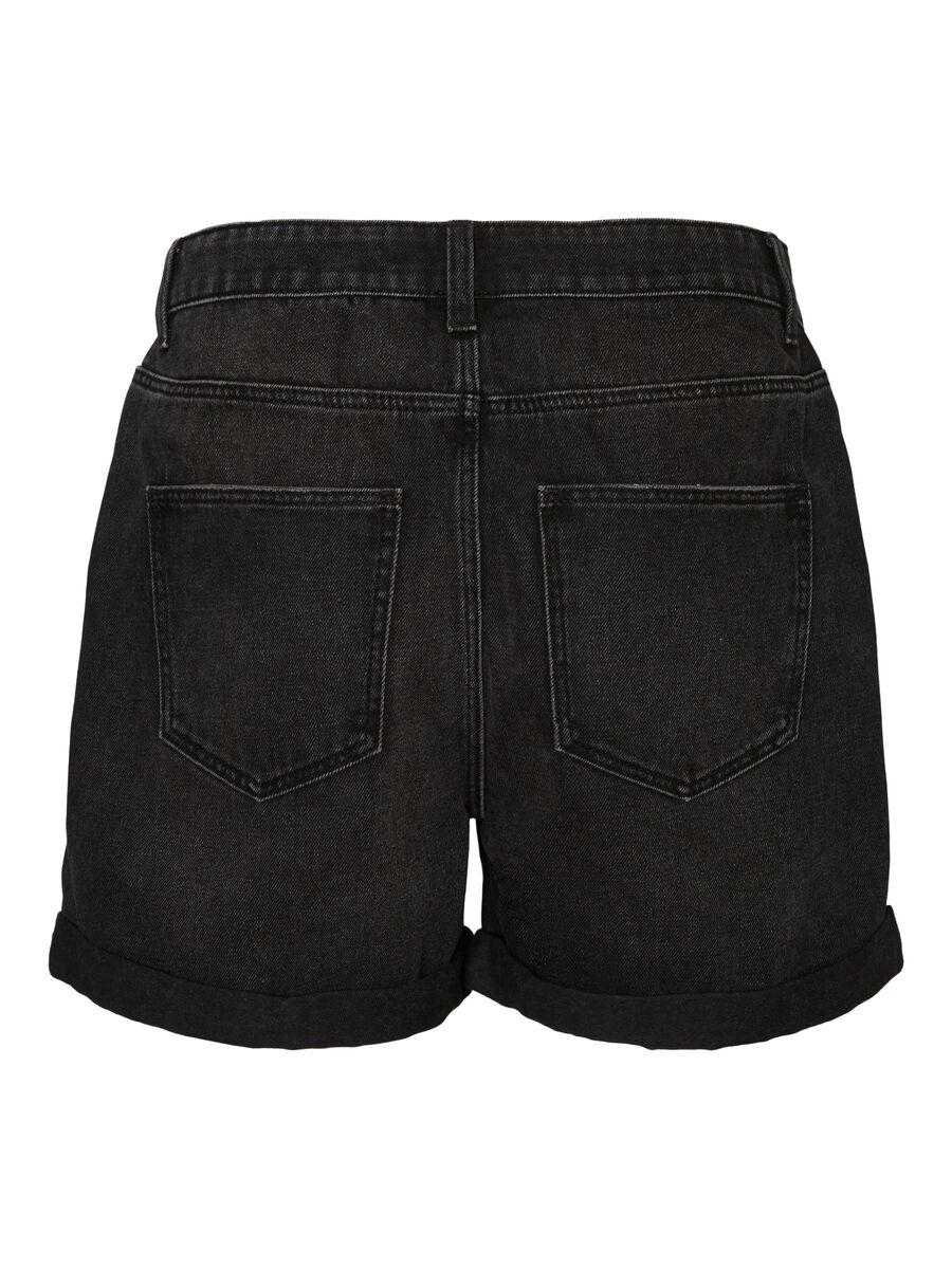 Carousel image - NORMAL WAIST DENIM SHORTS, Black Denim | 7