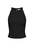 Noisy May RIBBED HALTER NECK TOP, Black, highres - 27020104_Black_001.jpg