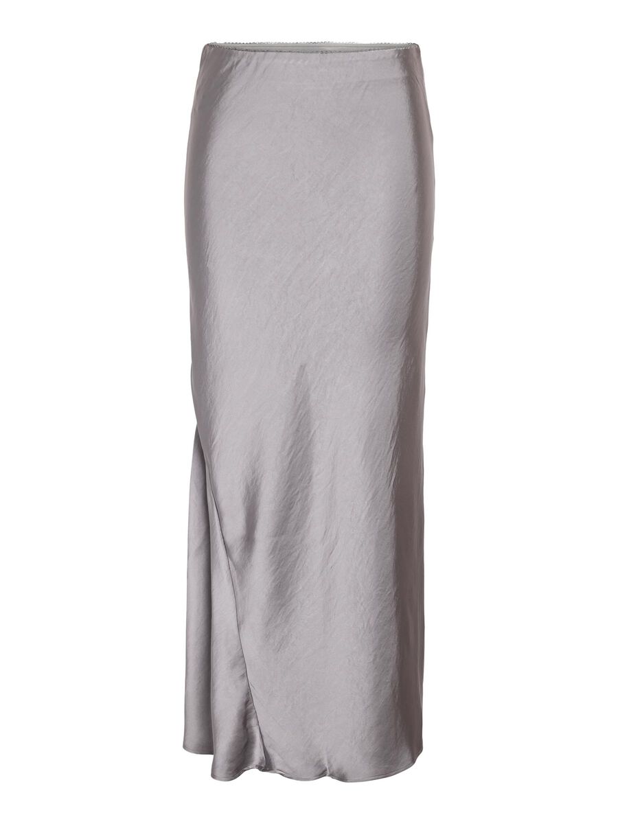 Noisy May METALLIC MAXI SKIRT, Ghost Gray, highres - 27033850_GhostGray_001.jpg