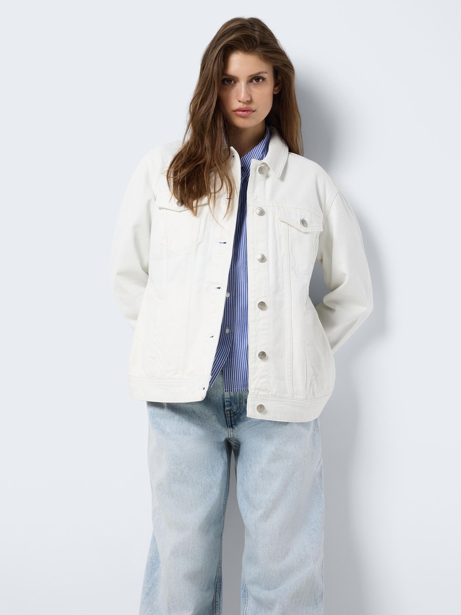 Noisy may white denim jacket cheap