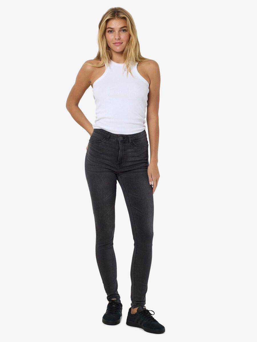 Noisy May NMCALLIE SKINNY FIT JEANS, Medium Grey Denim, highres - 27031757_MediumGreyDenim_007.jpg
