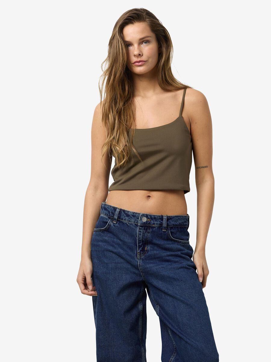 Noisy May CROPPED SLEEVELESS TOP, Crocodile, highres - 27021450_Crocodile_003.jpg