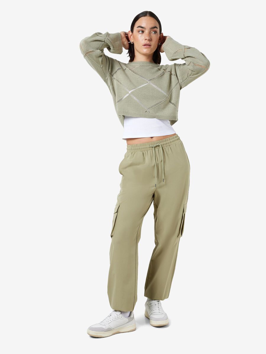 Noisy May HIGH WAIST CARGOHOSE, Sage, highres - 27026174_Sage_007.jpg