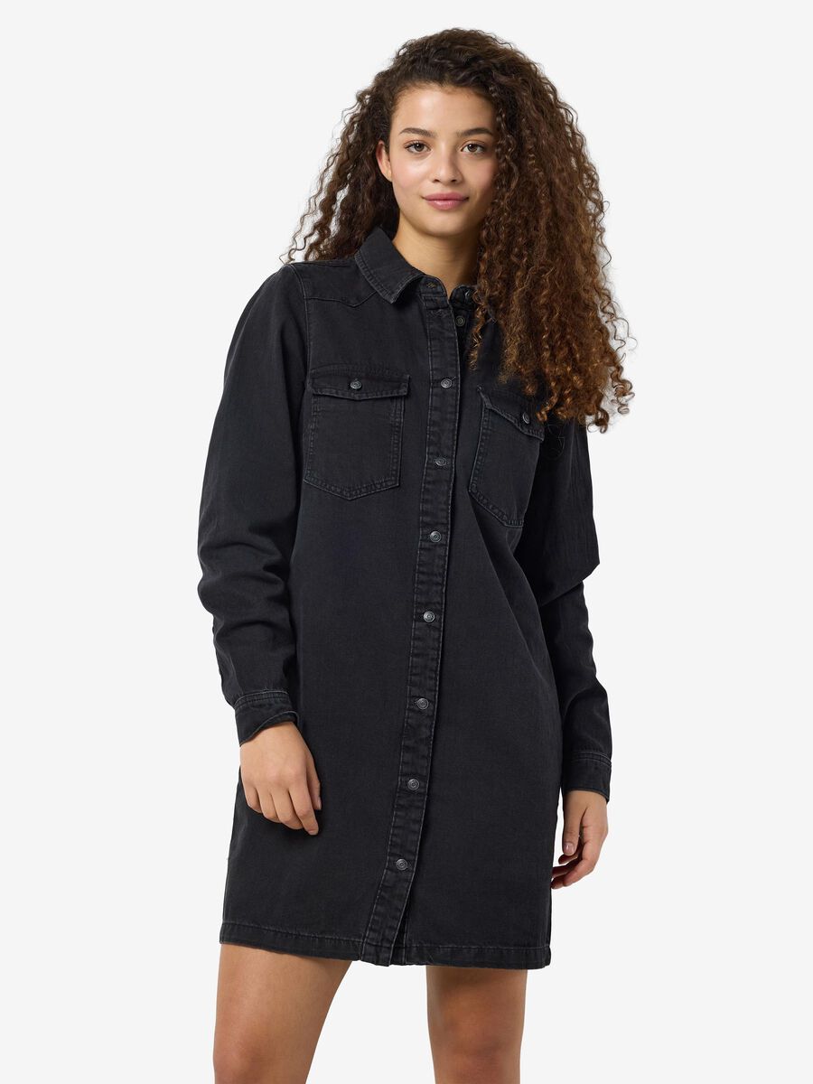 Noisy May NMNEW DENIM DRESS, Black Denim, highres - 27034104_BlackDenim_003.jpg