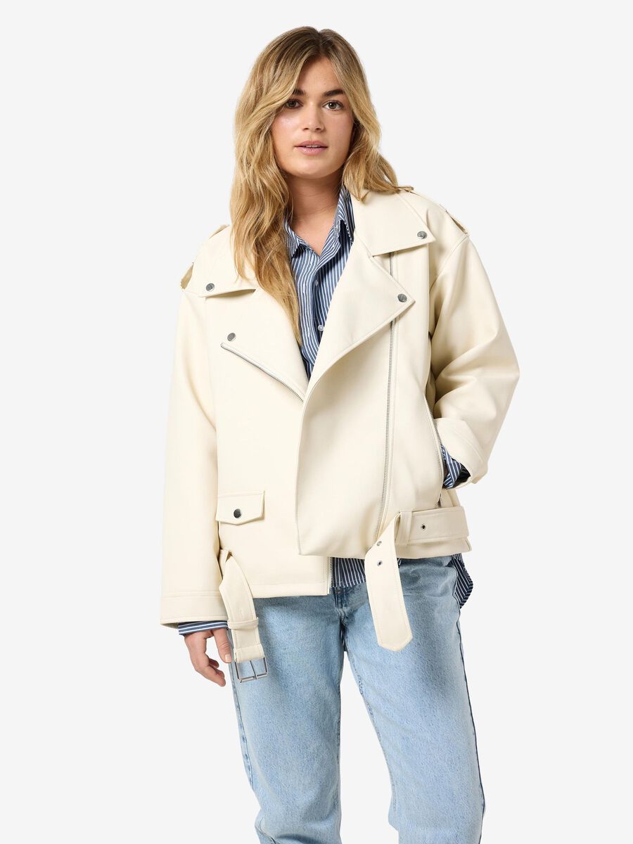 Noisy May OVERSIZE FAUX LEATHER JACKET, Pearled Ivory, highres - 27027014_PearledIvory_003.jpg