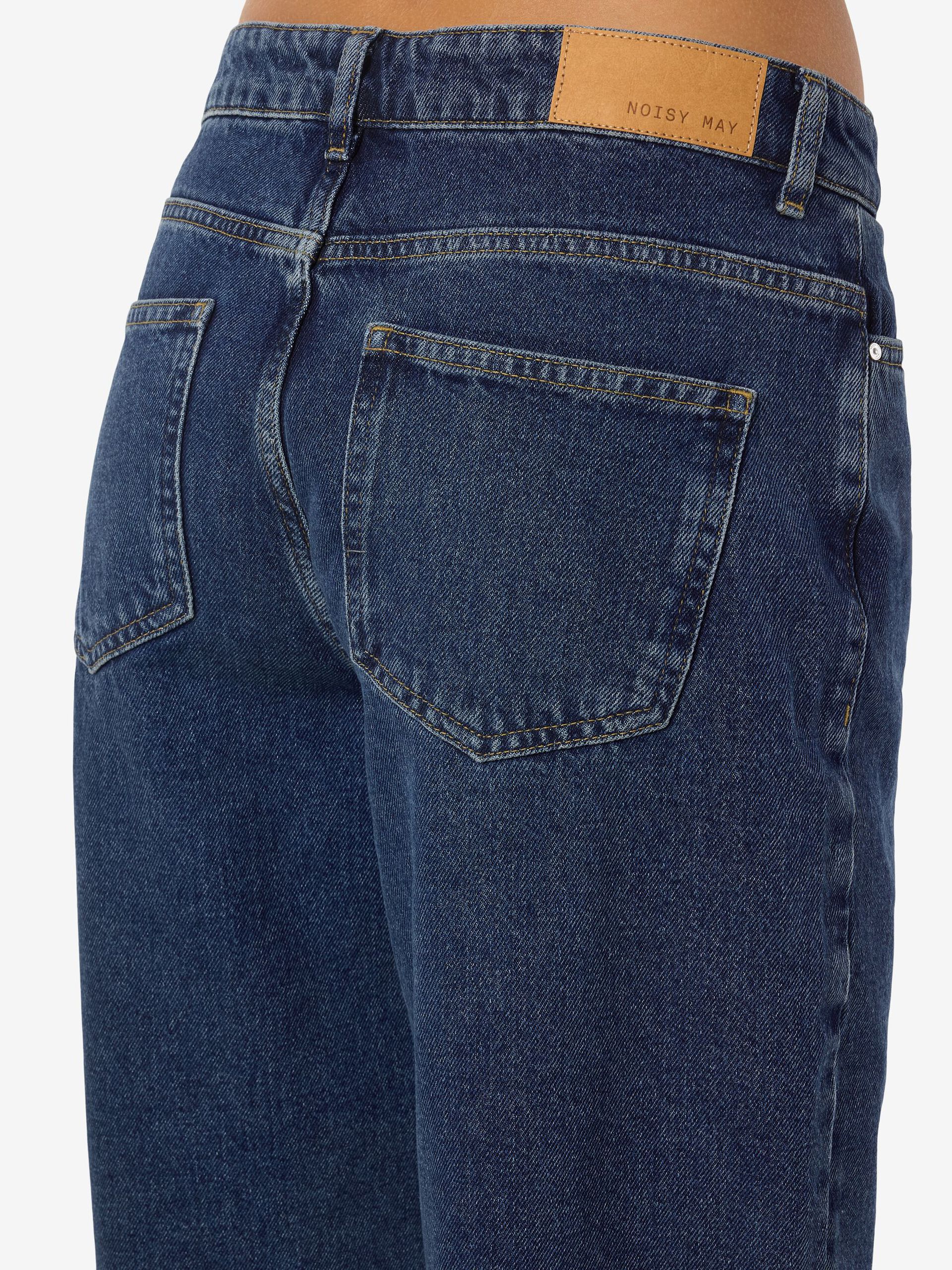Carousel image - NMALEXA  LOOSE-FIT JEANS, Dark Blue Denim | 9