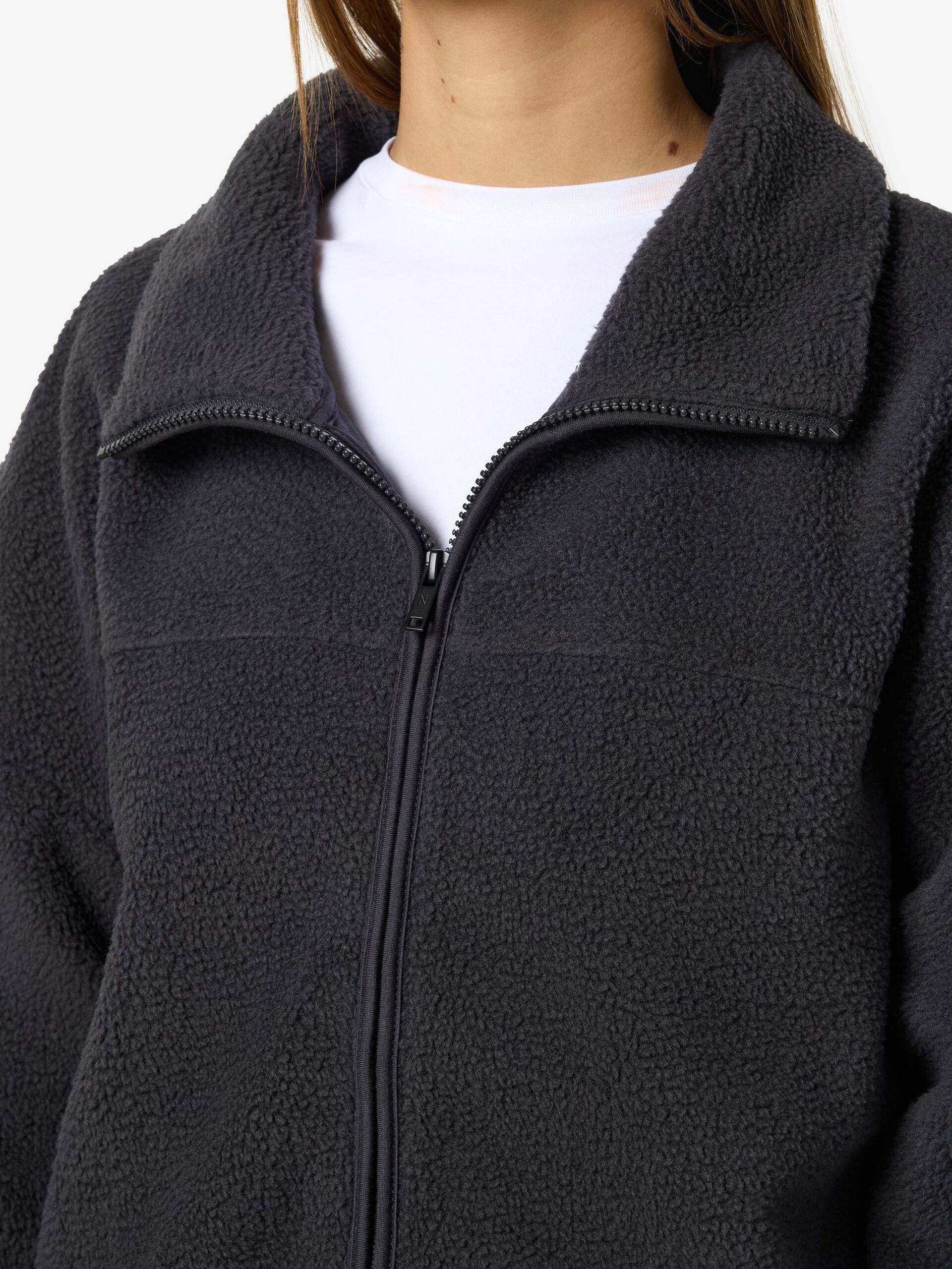 Carousel image - RELAXED FLEECE JACKET, Obsidian | 5