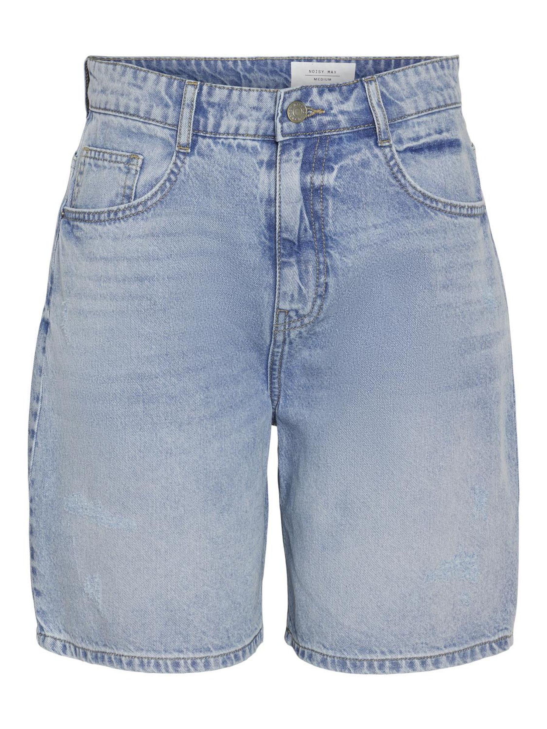 HIGH WAISTED DENIM SHORTS Blue NOISY MAY