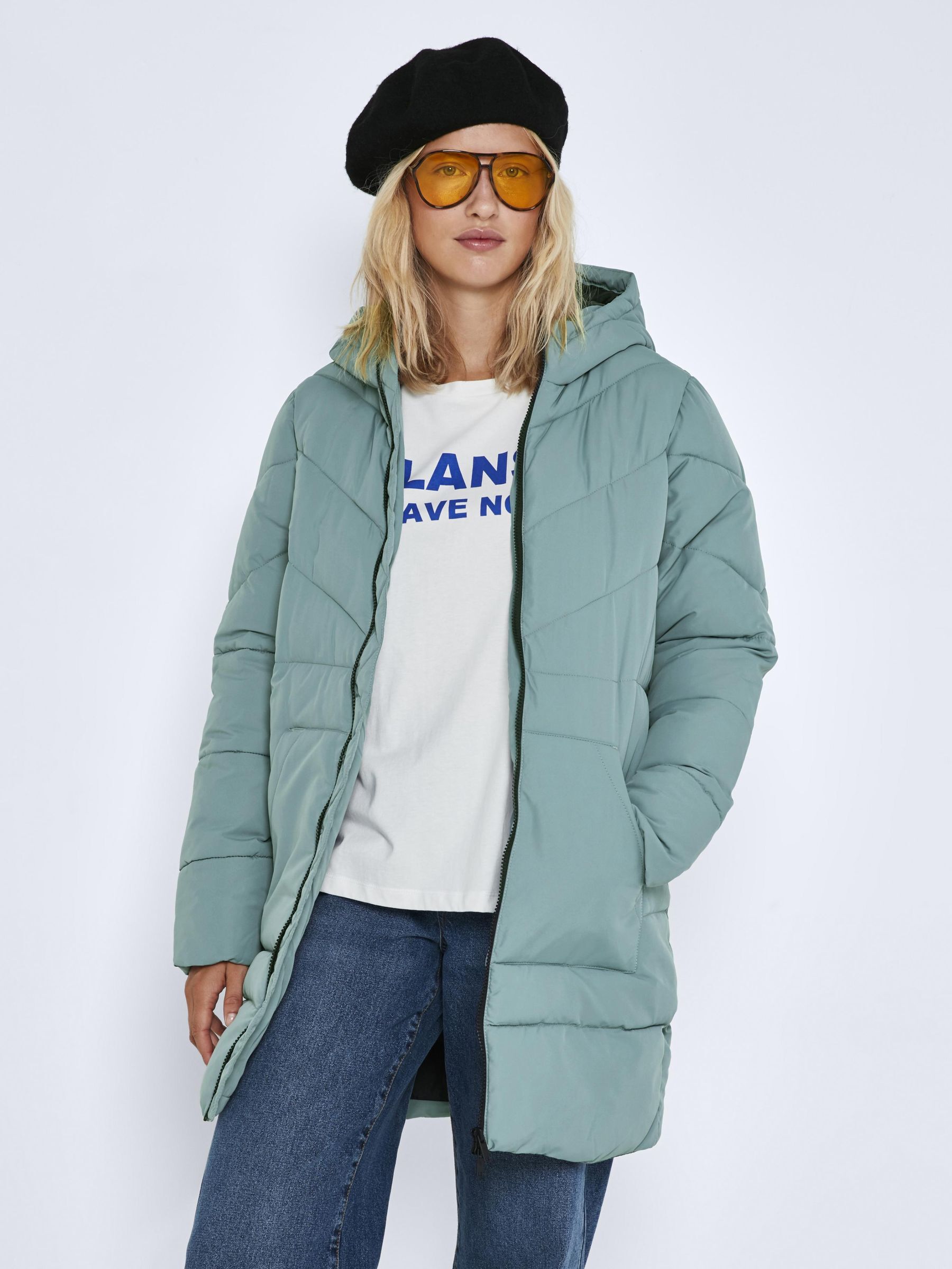 swing puffer coat