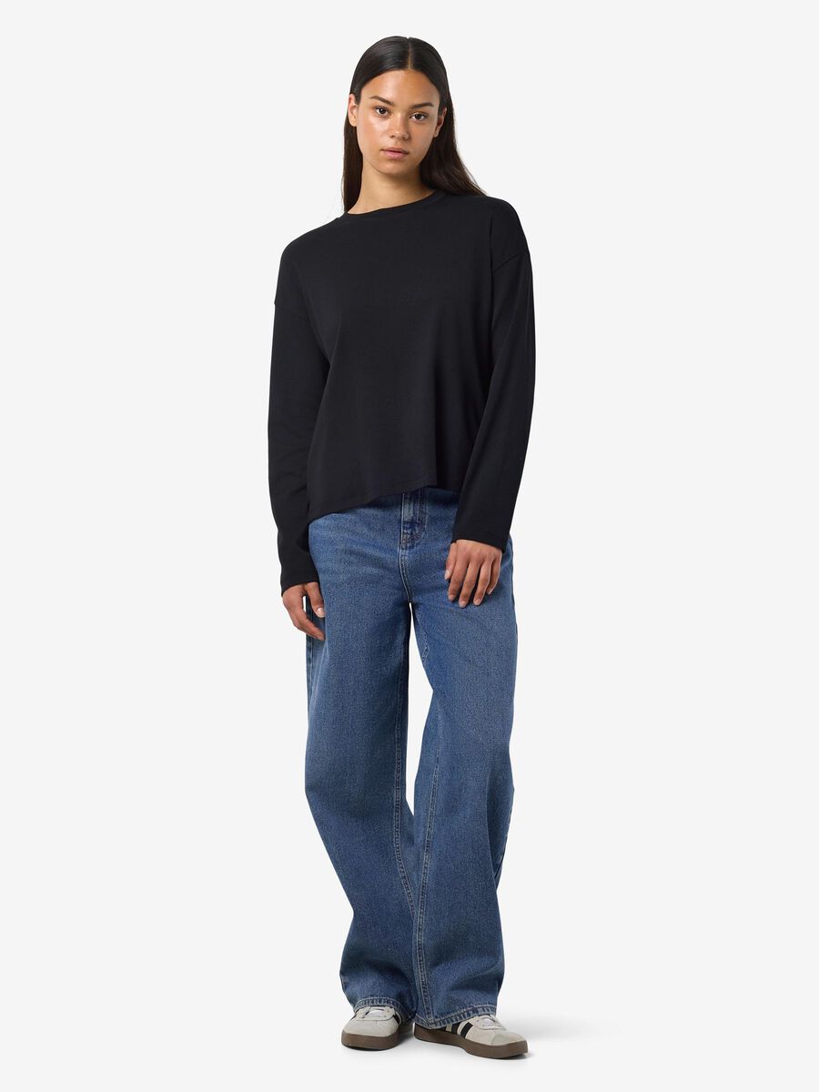 Carousel image - LONG SLEEVED TOP, Black | 4