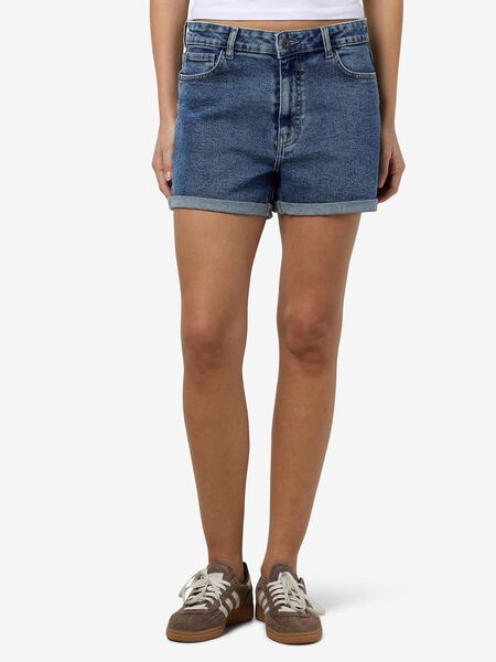 Noisy May HIGH-WAISTED DENIM SHORTS, Medium Blue Denim, highres - 27029489_MediumBlueDenim_003.jpg