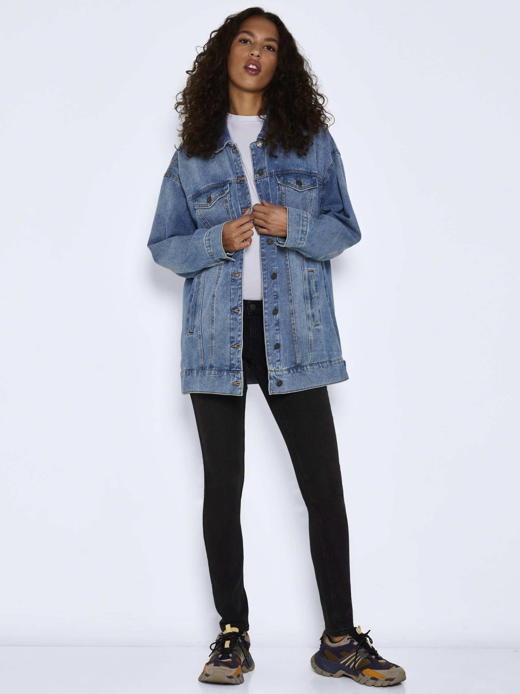 Long jean outlet cardigan