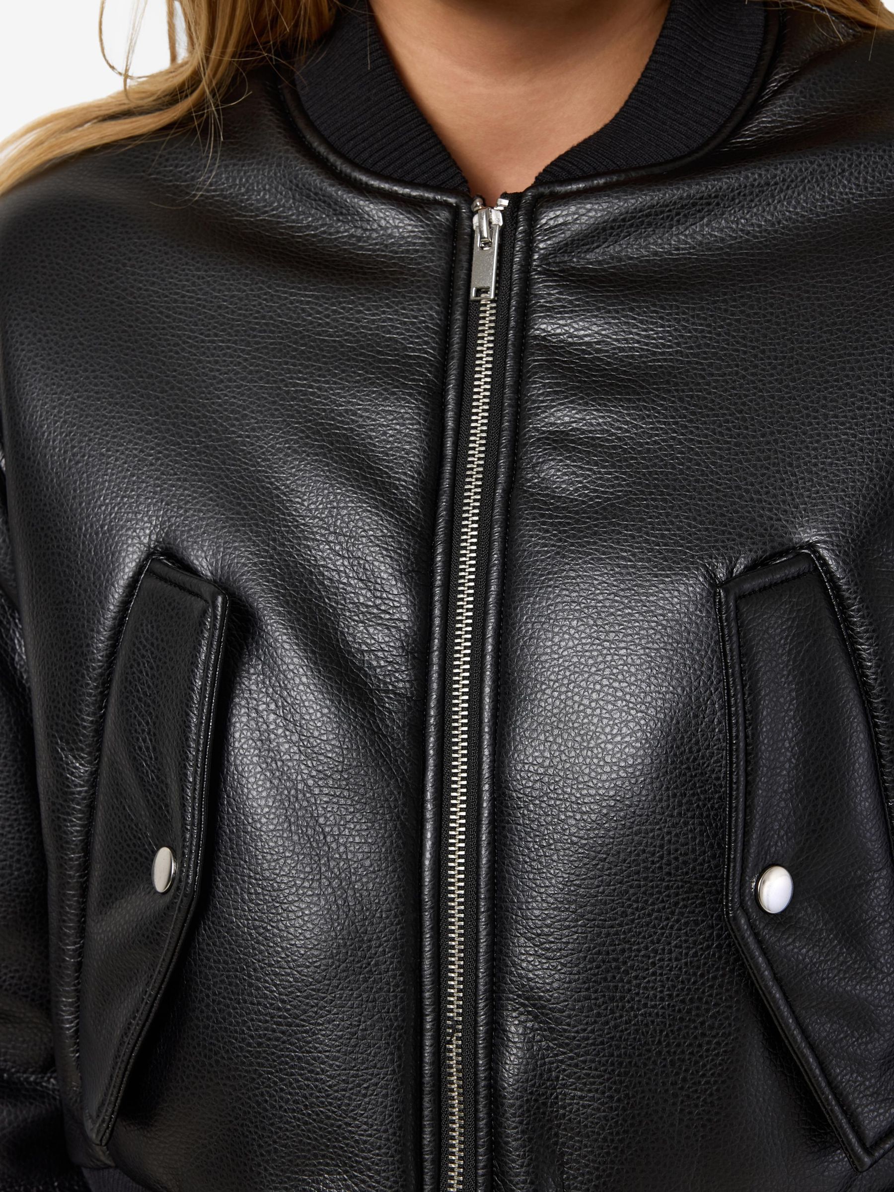 Noisy may faux leather jacket online