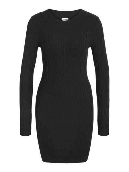 Noisy May SHORT GEBREIDE JURK, Black, highres - 27026902_Black_001.jpg