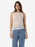 Product image thumbnail - NMEVE LACE SLEEVELESS TOP, Cloud Dancer | 1