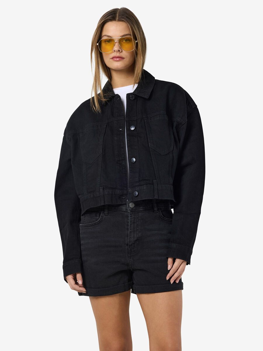 Noisy May CROPPED DENIM JACKET, Black Denim, highres - 27032323_BlackDenim_003.jpg