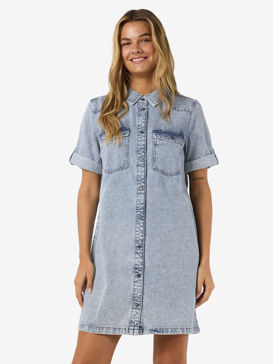 Product carousel image - KURZARM JEANSKLEID, Light Blue Denim | 1