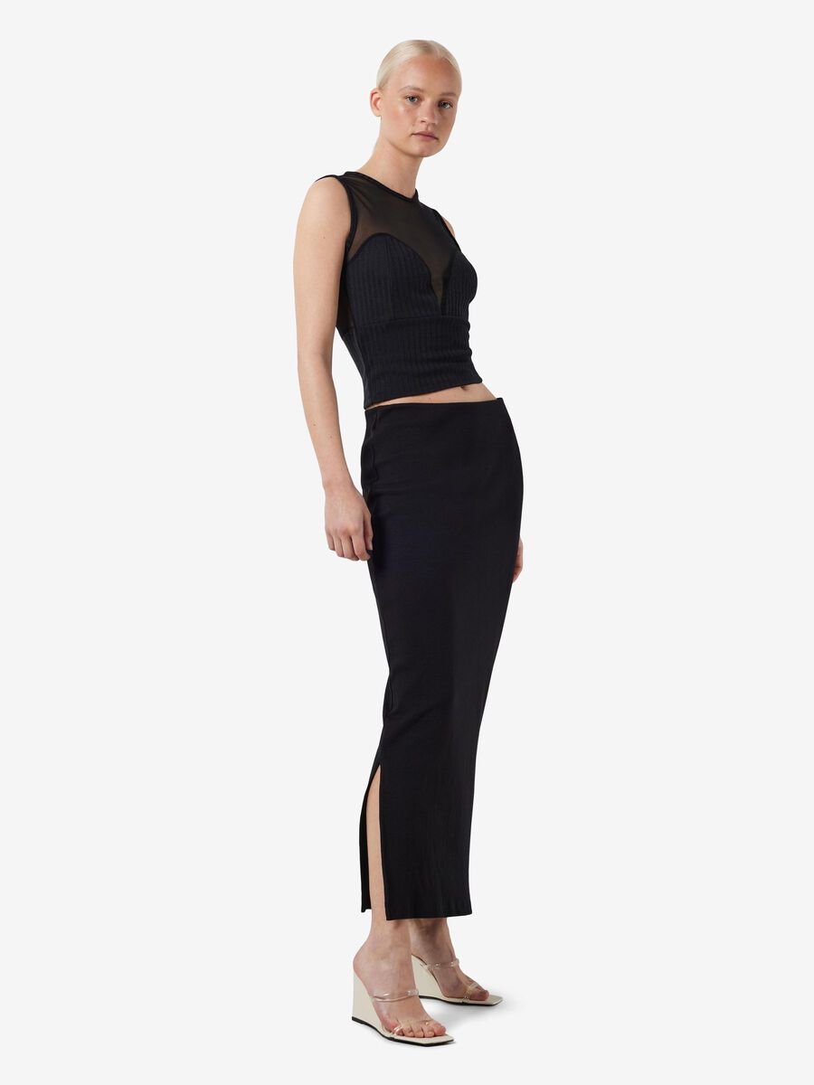 Noisy May NMMAYA MAXI SKIRT, Black, highres - 27027283_Black_004.jpg