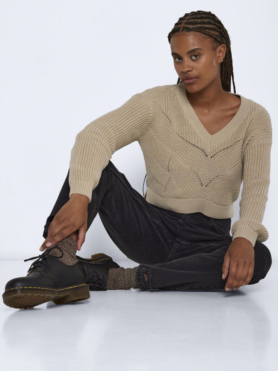 Noisy May KURZER STRICKPULLOVER, Irish Cream, highres - 27021056_IrishCream_007.jpg