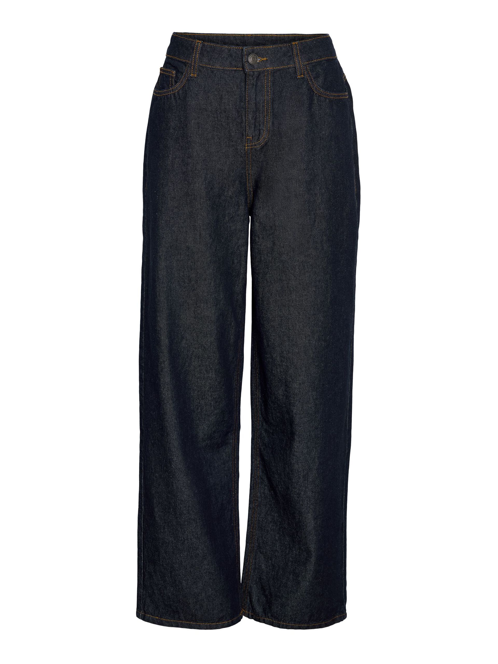 Carousel image - NMALEXA JEAN LOOSE FIT, Dark Blue Denim | 3