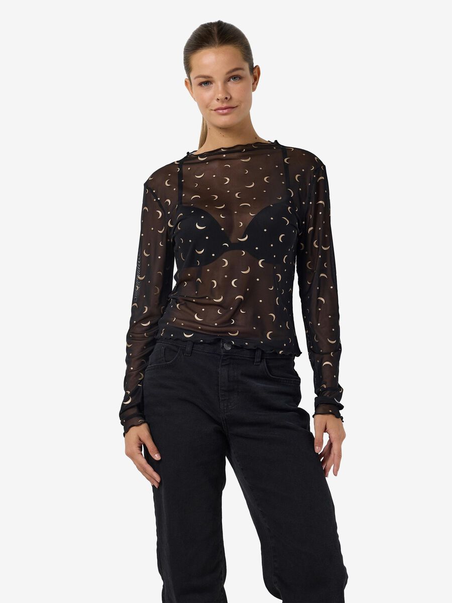 Carousel image - MESH OBERTEIL, Black | 2