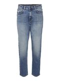 Noisy May NMMONI CROPPED HIGH WAISTED STRAIGHT FIT JEANS, Dark Blue Denim, highres - 27022745_DarkBlueDenim_001.jpg