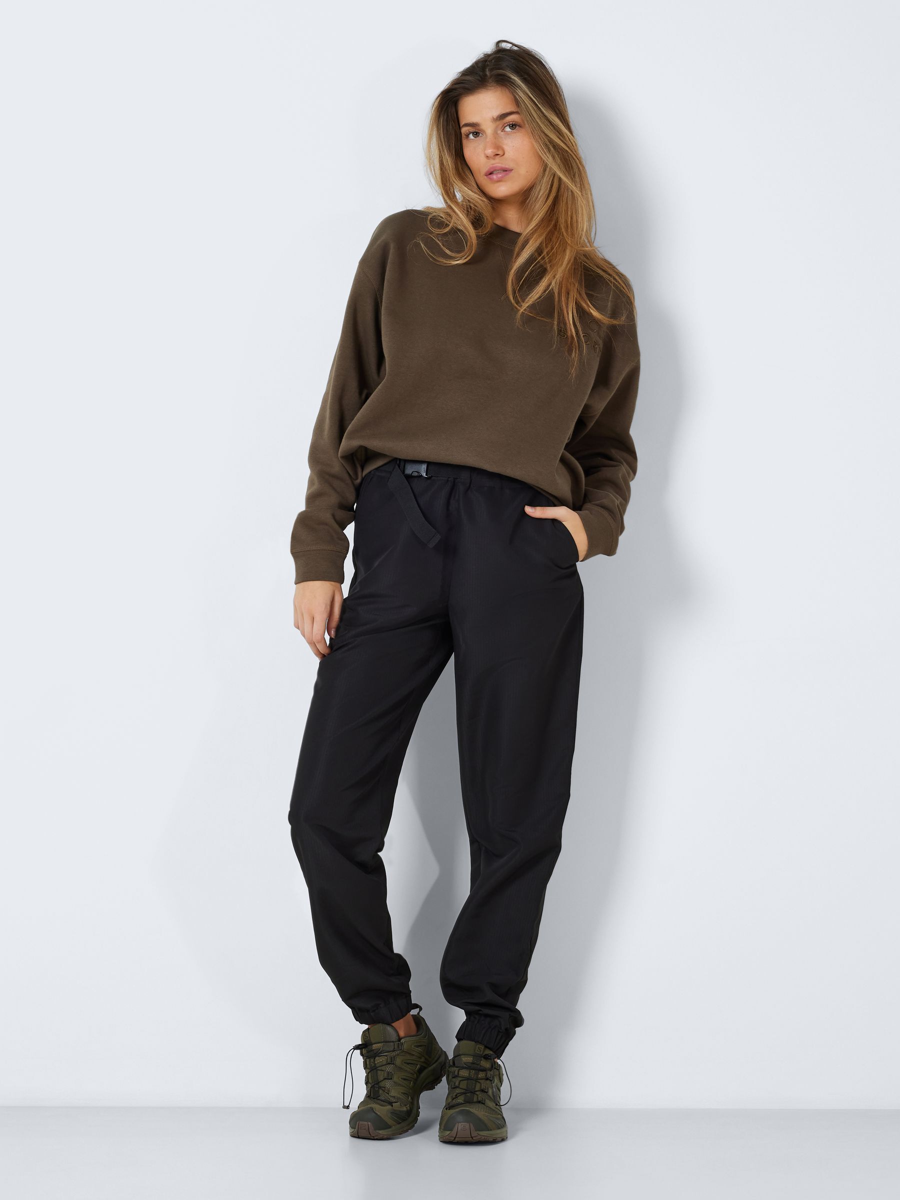 High waist on sale black joggers
