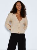 Noisy May CROPPED KNITTED CARDIGAN, Pearled Ivory, highres - 27016823_PearledIvory_003.jpg